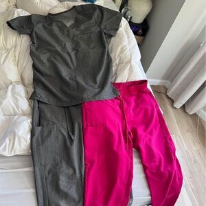 Mandala jogger scrubs MT and top S